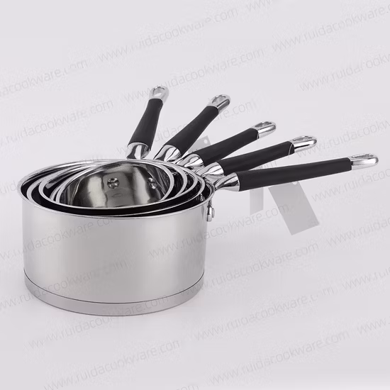 Ustensiles de cuisine de bonne qualité, casserole de cuisson en acier inoxydable, casserole avec couvercle